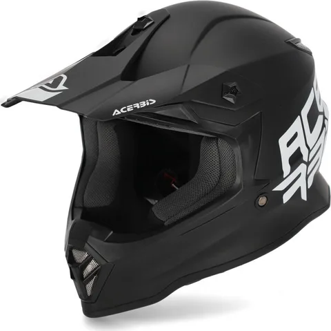 Casco off road infantil Acerbis Steel Kid negro