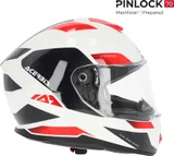 Acerbis Casco Krapon 2206 blanco y rojo XL, foto 3
