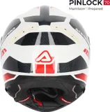 Acerbis Casco Krapon 2206 blanco y rojo XL, foto 4