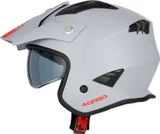 Acerbis Casco Jet Aria 2206 gris claro mate talla XL, foto 3