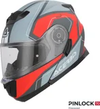 Acerbis Casco Serel 2206 gris y rojo talla XS, foto 2