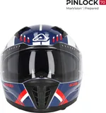 Acerbis Casco X-Way graphic blanco azul rojo S, foto 3