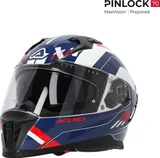 Acerbis Casco X-Way graphic blanco azul rojo M, foto 1