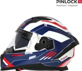 Acerbis Casco X-Way graphic blanco azul rojo M, foto 6