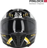 Acerbis Casco X-Way graphic negro amarillo L, foto 3