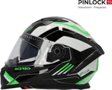Acerbis Casco X-Way graphic negro verde S, foto 6
