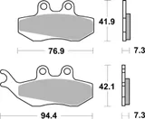 Brembo Pastillas de freno Brembo 07012 genuinas, orgánico, delanteras, foto 3