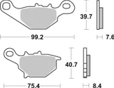 Brembo Pastillas de freno Brembo 07036 genuinas, orgánico, delanteras, foto 3