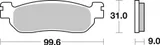 Brembo Pastillas de freno Brembo 07043 genuinas, orgánico, traseras, foto 3