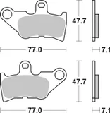 Brembo Pastillas de freno Brembo 07046 genuinas, orgánico, delanteras para Yamaha JOG 50 ZR, foto 3