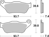 Brembo Pastillas de freno Brembo 07065 genuinas, orgánico, delanteras, foto 3