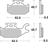 Brembo Pastillas de freno Brembo 07070 genuinas, orgánico, traseras, foto 2