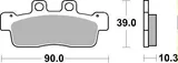Brembo Pastillas de freno Brembo 07092 genuinas, orgánico, delanteras para Yamaha CYGNUS 125 NXC, foto 3