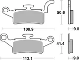 Brembo Pastillas de freno Brembo 07093 genuinas, orgánico, delanteras para Yamaha BWs 125, foto 3