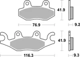 Brembo Pastillas de freno Brembo 07095 genuinas, orgánico, delanteras para TGB X-MOTION 300, foto 3