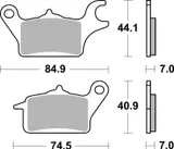 Brembo Pastillas de freno Brembo 07102 genuinas, orgánico, delanteras para Honda C 125, foto 3