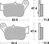 Brembo Pastillas de freno Brembo 07103 genuinas, orgánico, traseras para SYM I Maxsym 400, foto 3