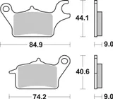 Brembo Pastillas de freno Brembo 07112 genuinas, orgánico, delanteras para Yamaha Tricity 125, foto 3