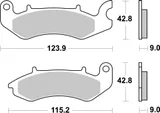 Brembo Pastillas de freno Brembo 07117 genuinas, orgánico para Keeway Silverblade 125 EFI, foto 3