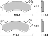 Brembo Pastillas de freno Brembo 07119 genuinas, orgánico para Wottan STROM-R, foto 3