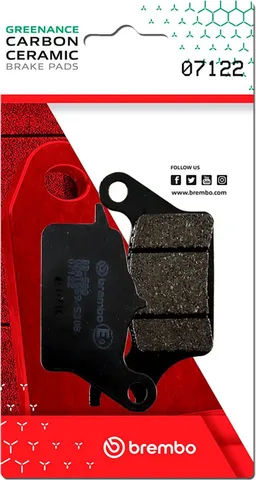 Pastillas de freno moto Brembo 07122 delanteras