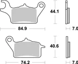Brembo Pastillas de freno moto Brembo 07122 delanteras, orgánico para Honda NSC 110 Vision, foto 3