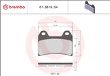 Brembo Pastillas freno Brembo 07BB19SA sinterizadas, delanteras, foto 3
