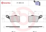 Brembo Pastillas de freno Brembo 07BB3590 genuinas, delanteras, foto 2
