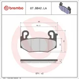 Brembo Pastillas de freno Brembo 07BB42LA, sinterizado la, delanteras, foto 3