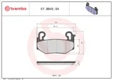 Brembo Pastillas de freno Brembo 07BB42SA, sinterizado, delanteras, foto 4