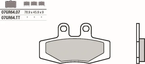 Pastillas de freno Brembo orgánicas