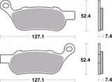 Brembo Pastillas freno Brembo 07HD07SP sinterizadas, traseras, foto 2