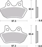 Brembo Pastillas freno Brembo 07HD16SA sinterizadas, delanteras, foto 2
