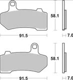 Brembo Pastillas de freno traseras Brembo 07HD17SP para, foto 2