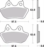 Brembo Pastillas freno Brembo 07HD18SP sinterizadas, traseras, foto 2