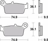 Brembo Pastillas de freno Brembo 07HO26TT orgánicas, foto 2