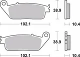 Brembo Pastillas de freno Brembo 07HO3405 genuinas, orgánico, traseras, foto 2