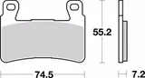 Brembo Pastillas freno Brembo 07HO45SA sinterizadas, delanteras, foto 2