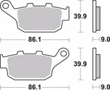 Brembo Pastillas de freno Brembo 07HO53CC orgánicas, traseras, foto 2
