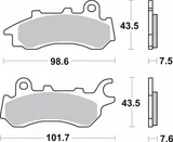 Brembo Pastillas de freno Brembo 07HO64CC orgánicas para Honda CB 125 F, foto 2