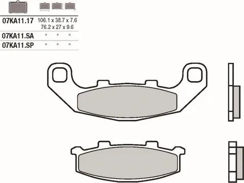 Pastillas de freno Brembo genuinas