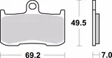 Brembo Pastillas freno Brembo 07KA23LA sinterizadas, delanteras, foto 2