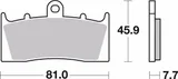 Brembo Pastillas freno Brembo 07KA26SA sinterizadas, delanteras para Kawasaki ZRX 400, foto 2