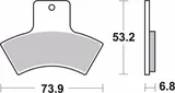 Brembo Pastillas freno Brembo 07PO04SD sinterizadas, traseras, foto 2