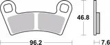 Brembo Pastillas freno Brembo 07PO09SD sinterizadas, delanteras para Polaris RZR 800, foto 2