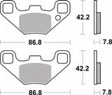 Brembo Pastillas freno Brembo 07PO12SD sinterizadas, delanteras para Polaris Phoenix 200, foto 2