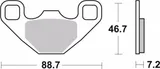 Brembo Pastillas freno Brembo 07PO13SD sinterizadas, traseras, foto 2