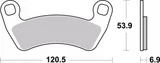 Brembo Pastillas freno Brembo 07PO17SD sinterizadas para Kymco Grand Dink 50 2T, foto 2