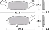 Brembo Pastillas de freno Brembo 07SU16CC orgánicas, traseras, foto 2