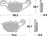Brembo Pastillas freno Brembo 07SU31SD sinterizadas, traseras para Suzuki RM 85, foto 2